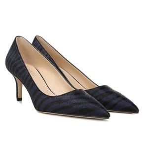 Franco Sarto Tudor 2 Pointed Toe Calf
Hair Pump Navy Zebra